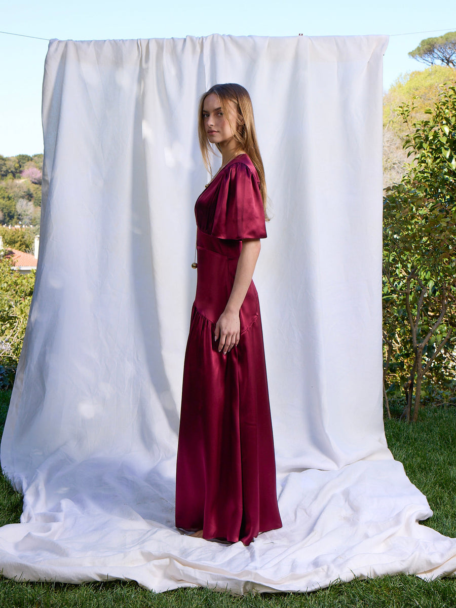 Maira Silk Dress
