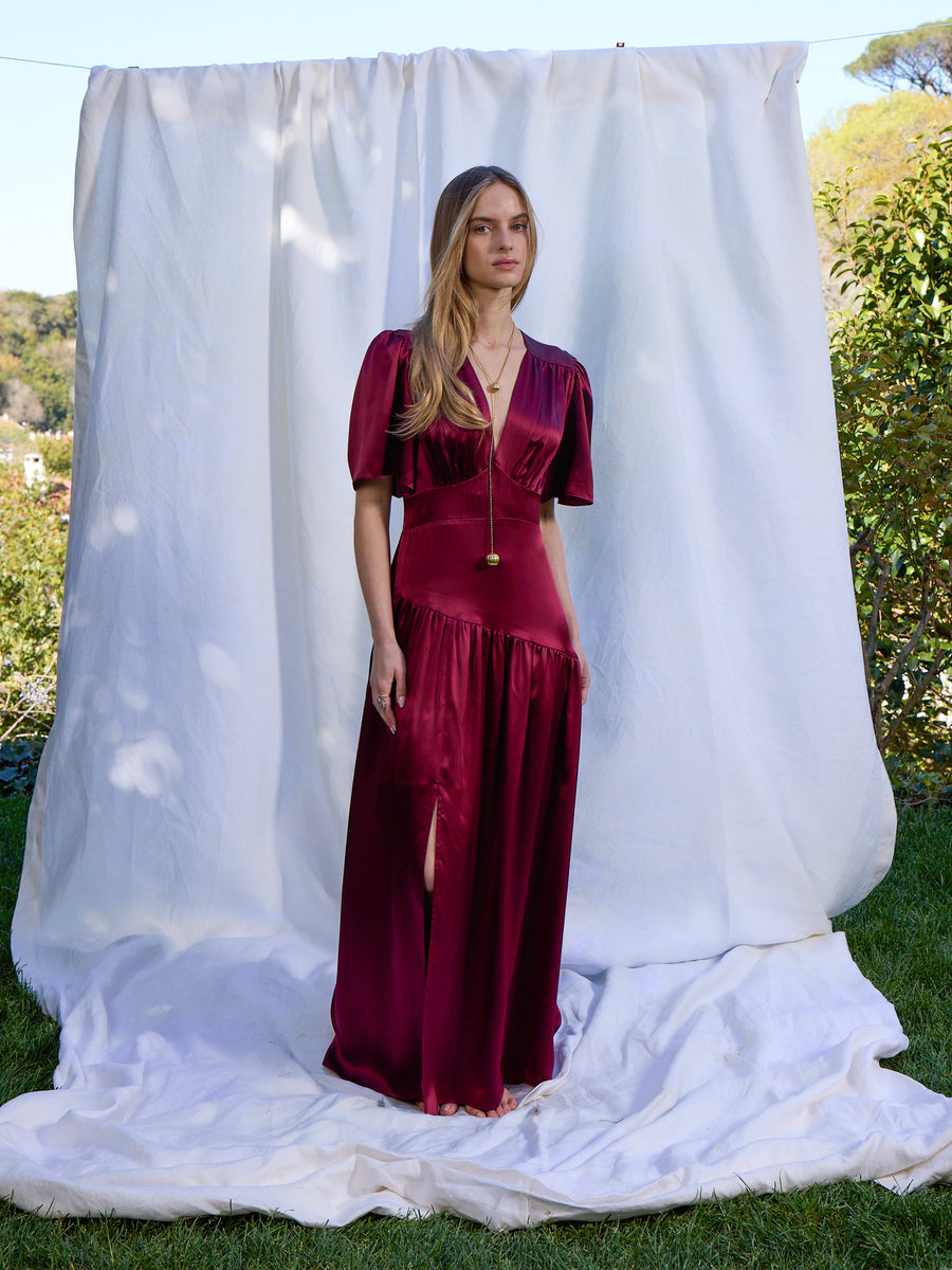 Maira Silk Dress