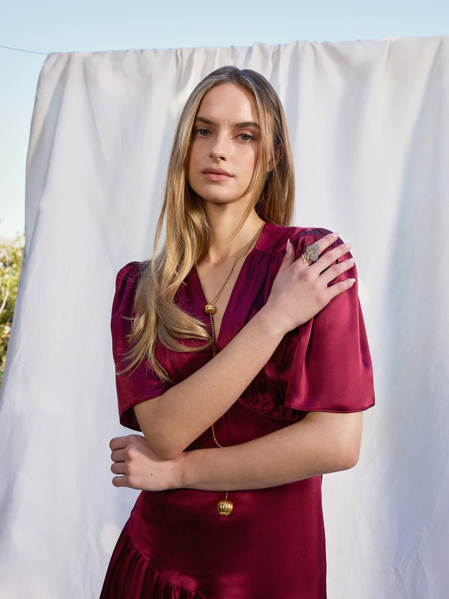 Maira Silk Dress