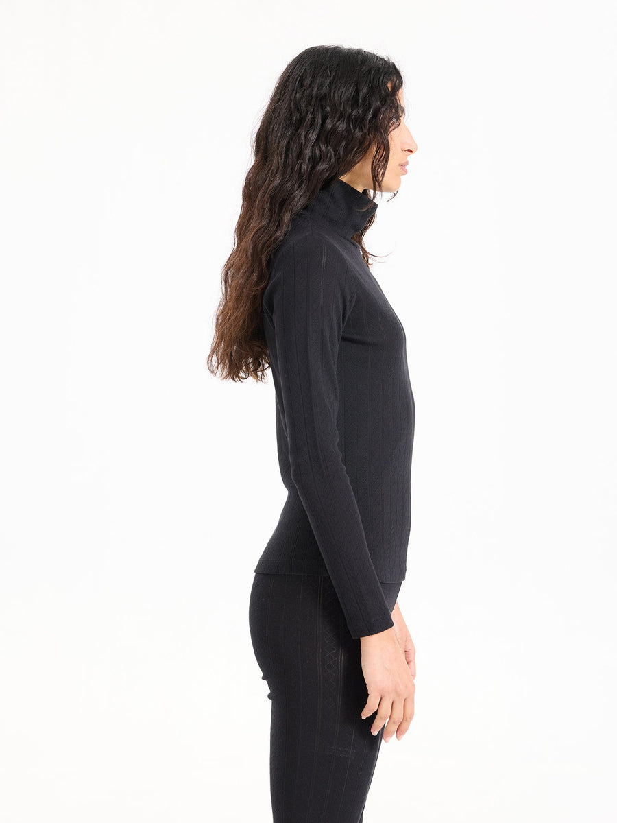 Hearts in a Row Long Sleeve Turtleneck