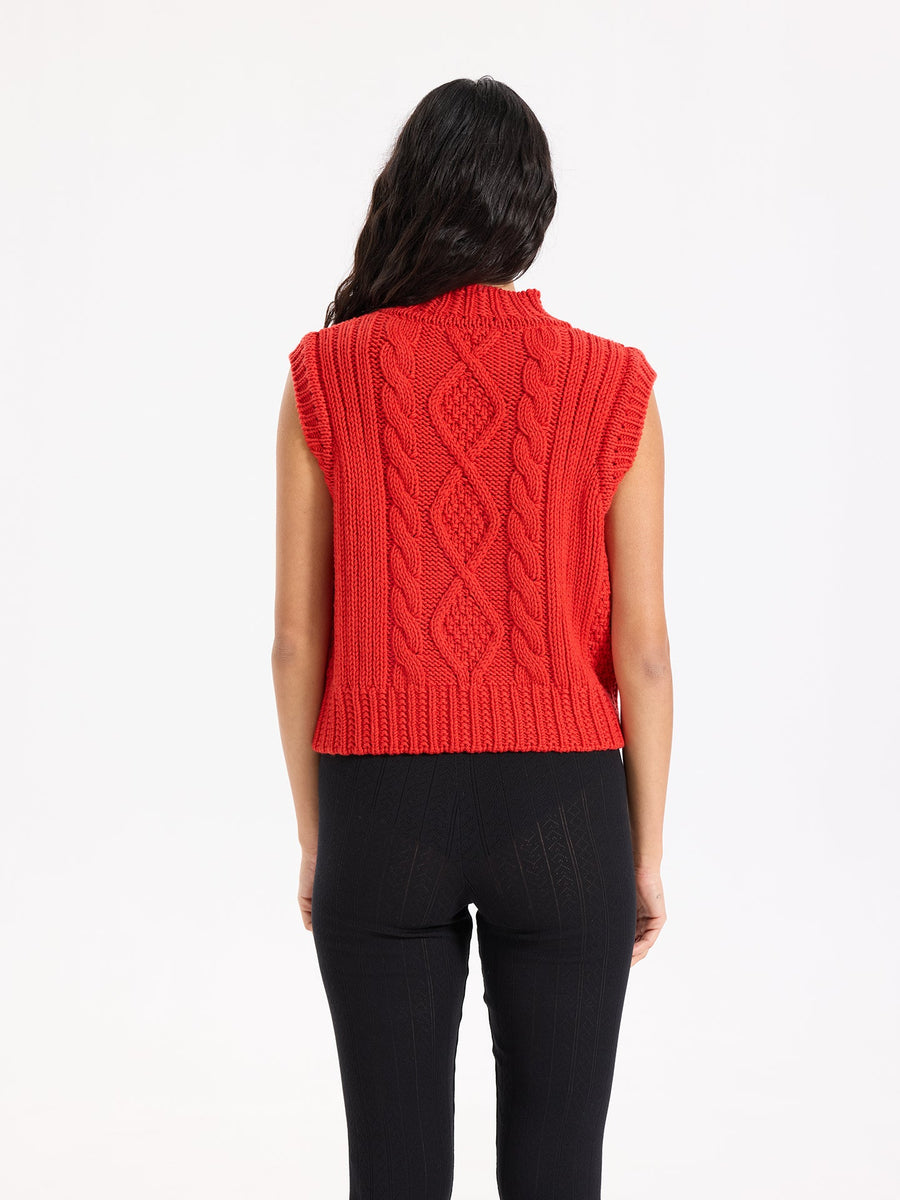 Aran Wool Vest