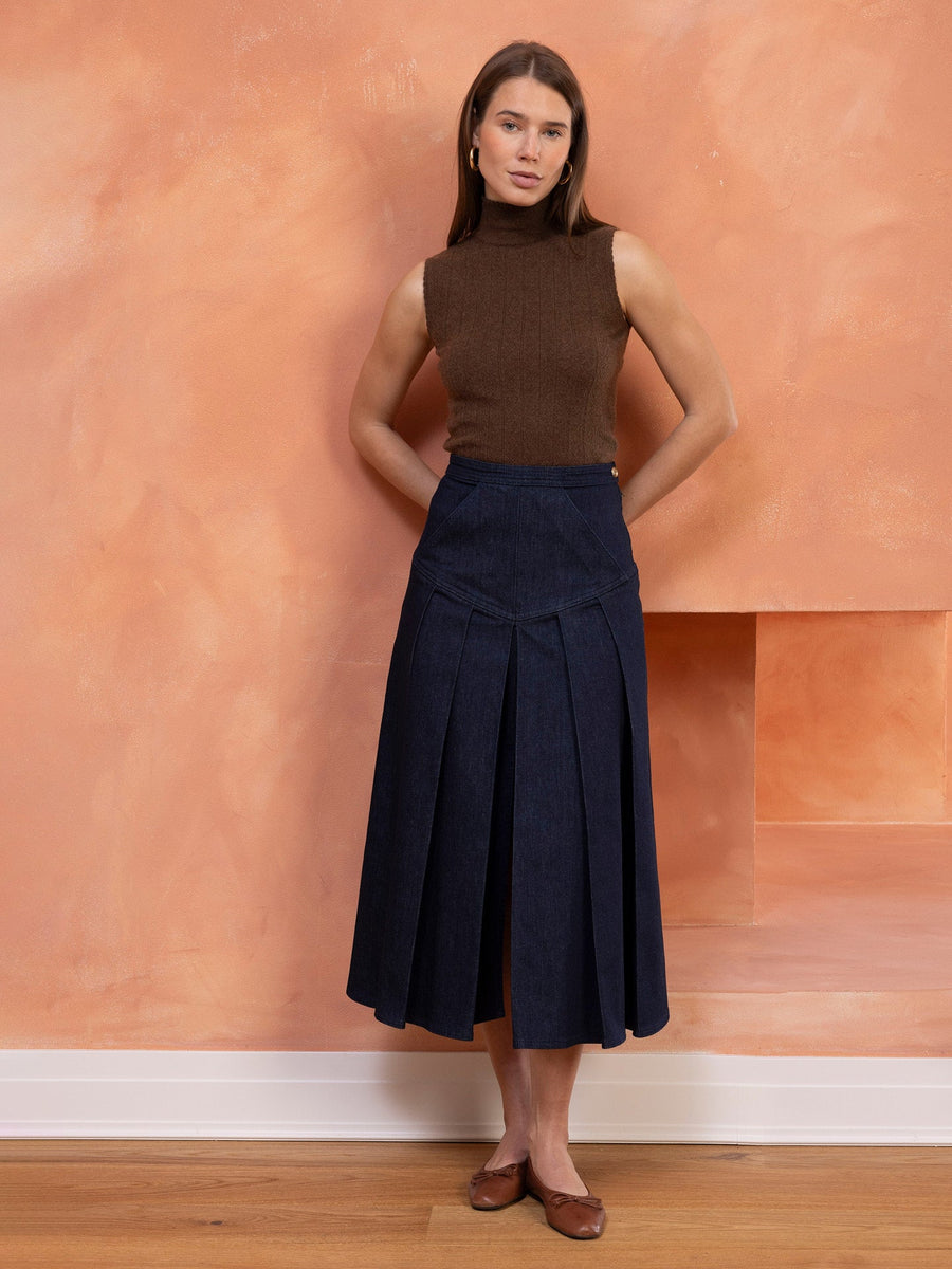 Roya Denim Skirt