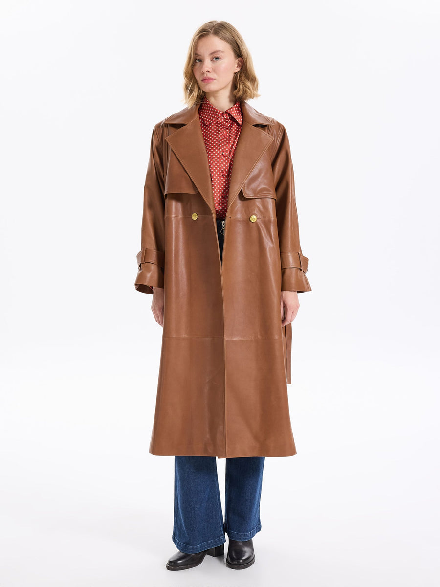 Boudika Leather Trenchcoat