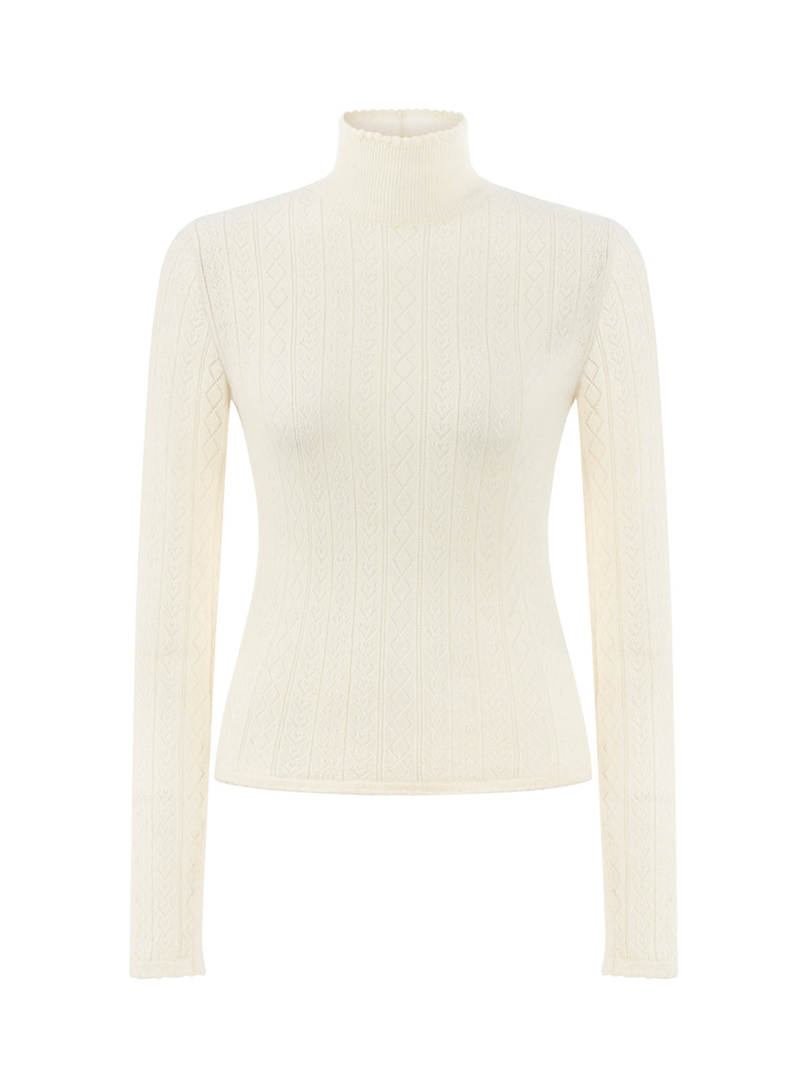 Hearts in a Row Knit Turtleneck