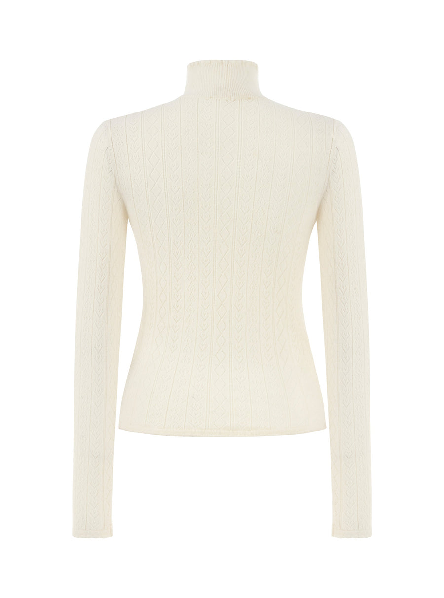 Hearts in a Row Knit Turtleneck