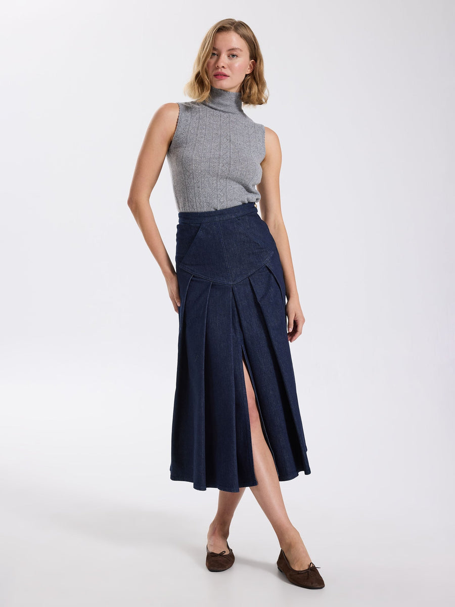 Roya Denim Skirt