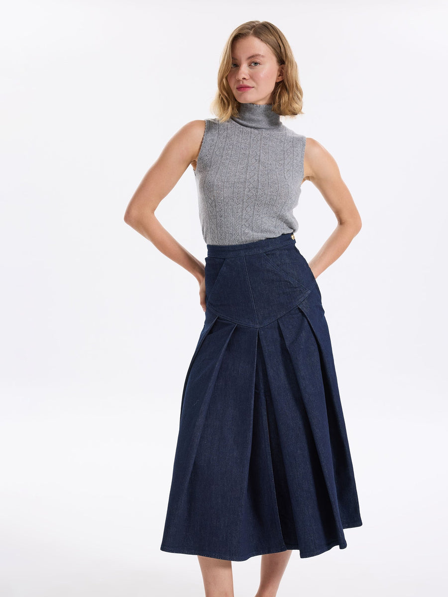 Roya Denim Skirt