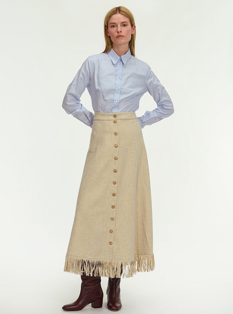 Thyme Fringe Skirt