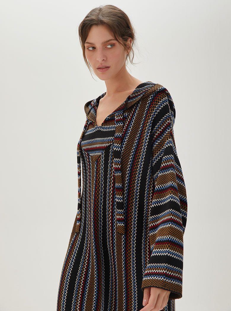 Tulum Knit Hoodie Dress