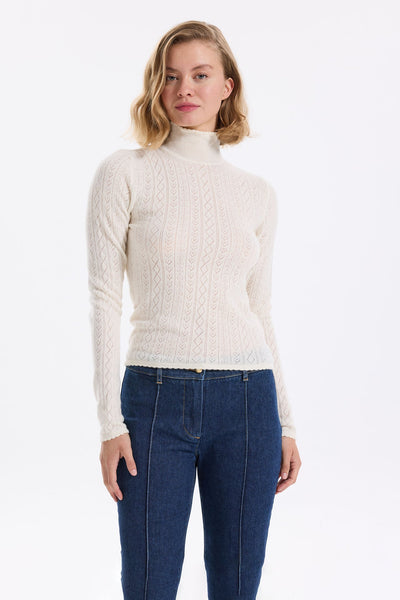 Hearts in a Row Knit Turtleneck