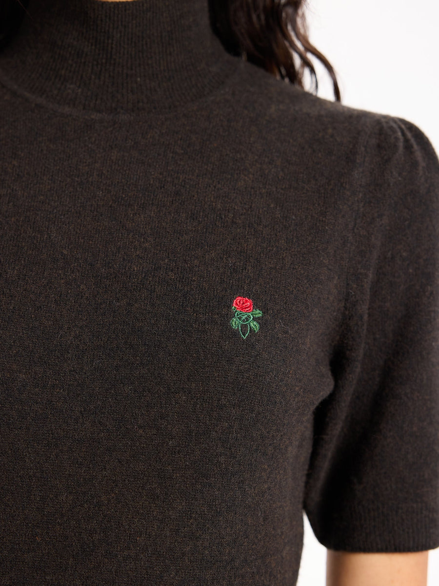 Lover's Knot Wool Cashmere Turtleneck Dress