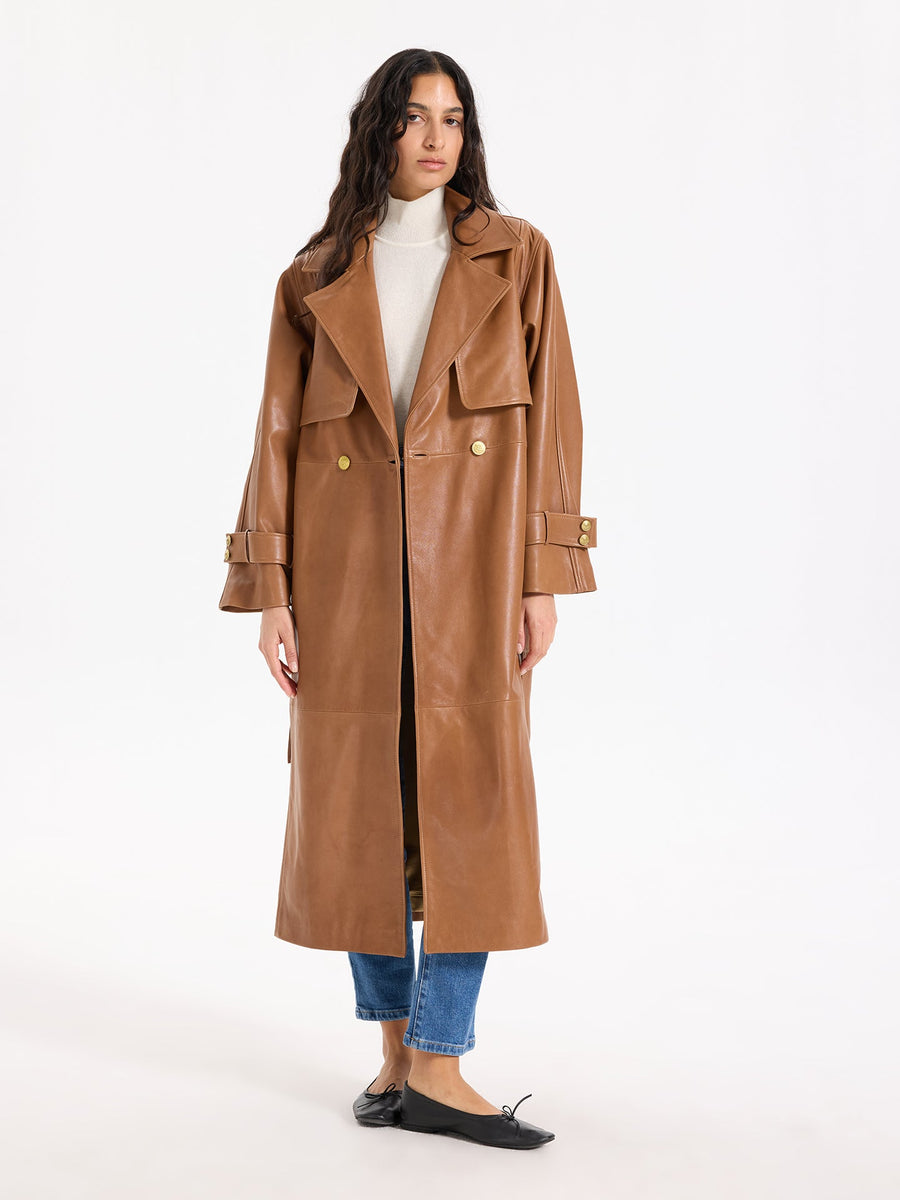Boudika Leather Trenchcoat