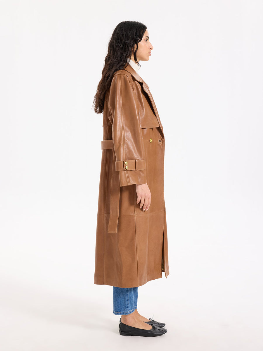 Boudika Leather Trenchcoat