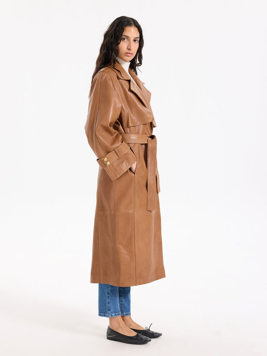 Boudika Leather Trenchcoat
