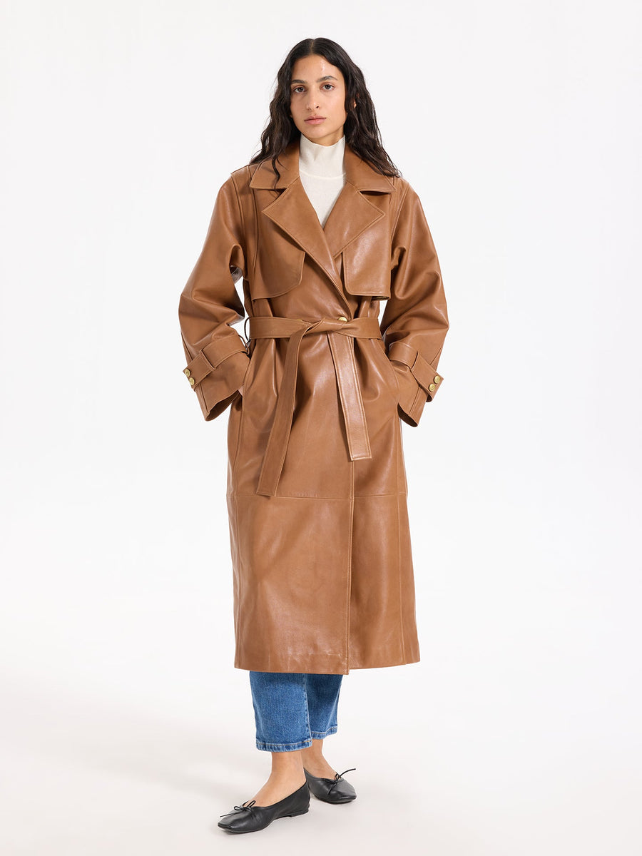 Boudika Leather Trenchcoat