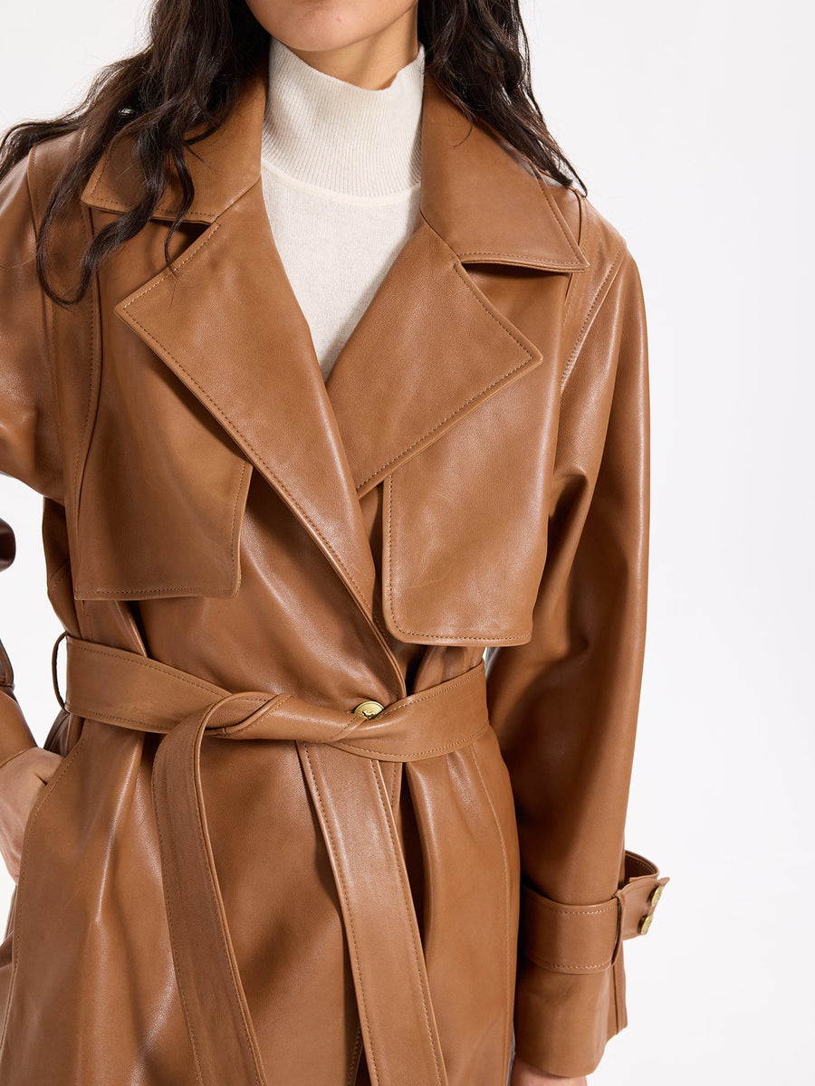 Boudika Leather Trenchcoat
