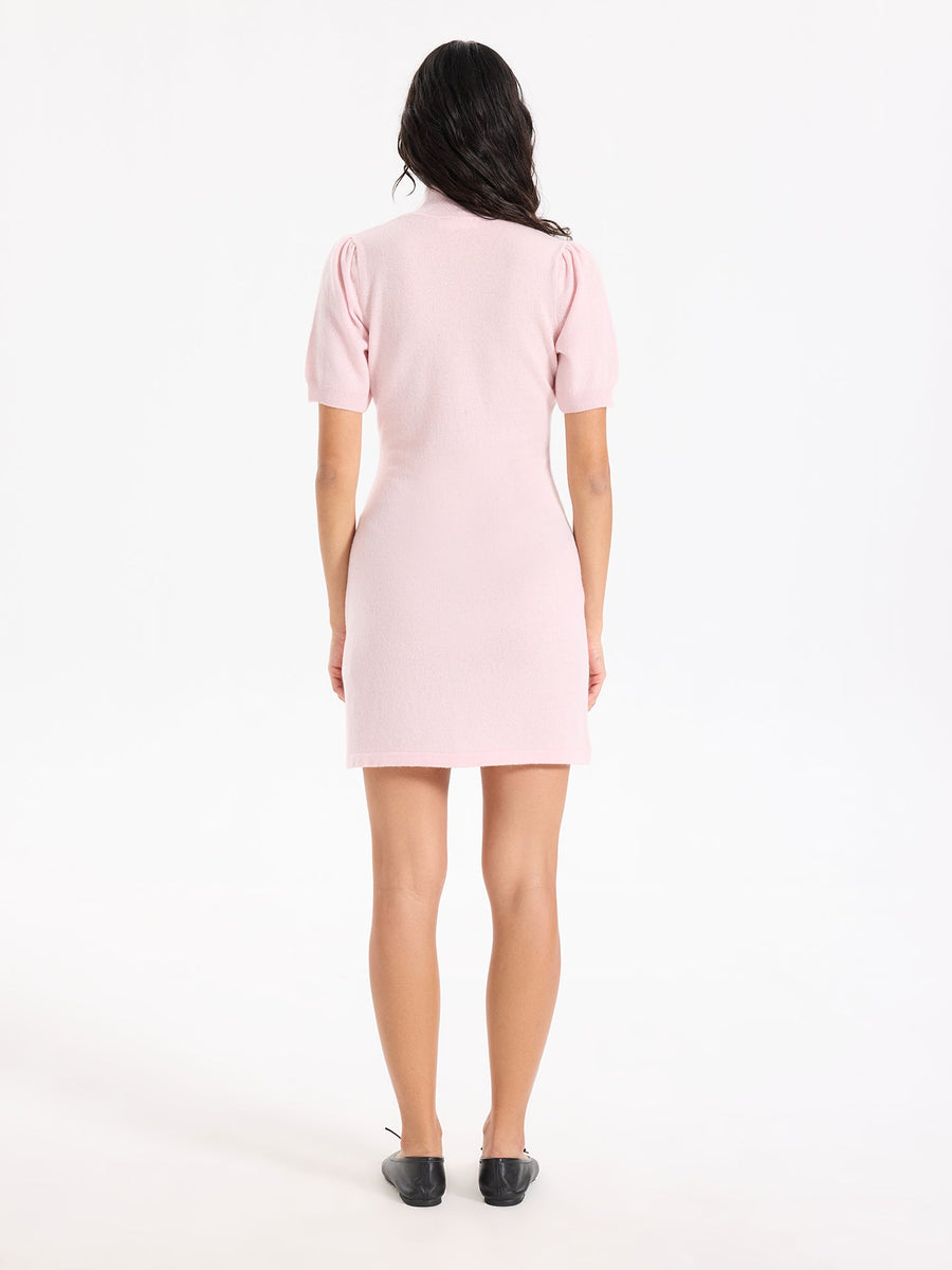 Lover's Knot Wool Cashmere Turtleneck Dress