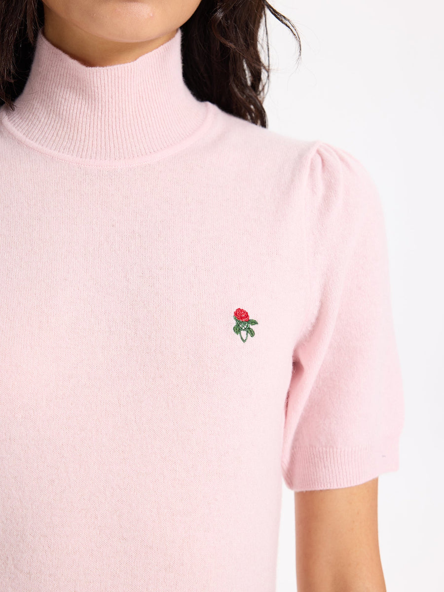 Lover's Knot Wool Cashmere Turtleneck Dress