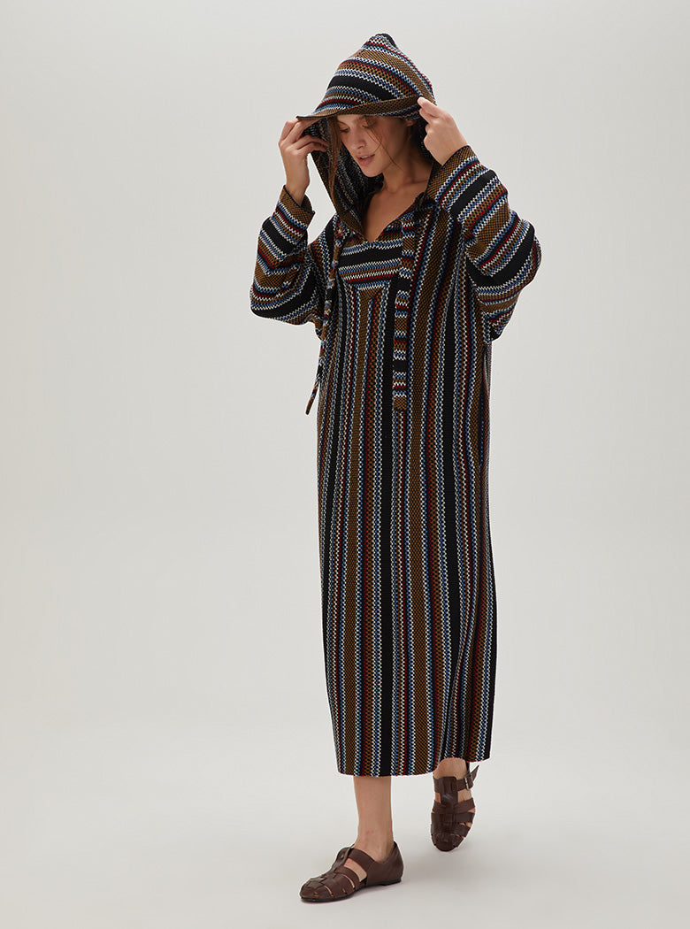 Tulum Knit Hoodie Dress