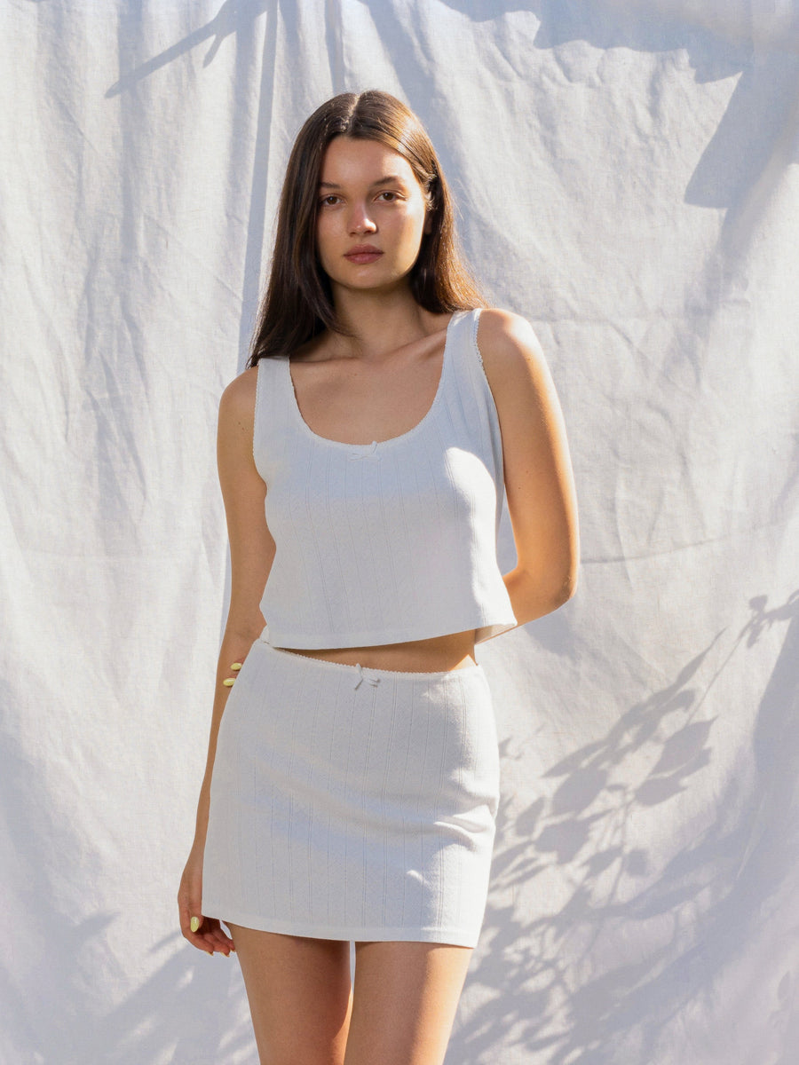 Hearts in a Row Organic Cotton Mini Skirt