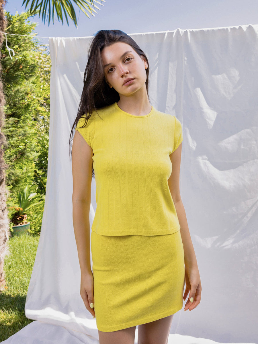 Hearts in a Row Organic Cotton Mini Skirt