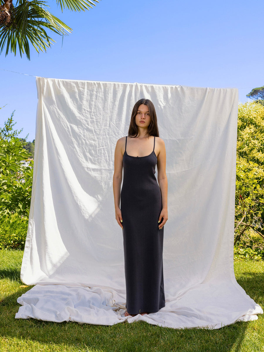 Hearts in a Row Organic Cotton Midi Slip