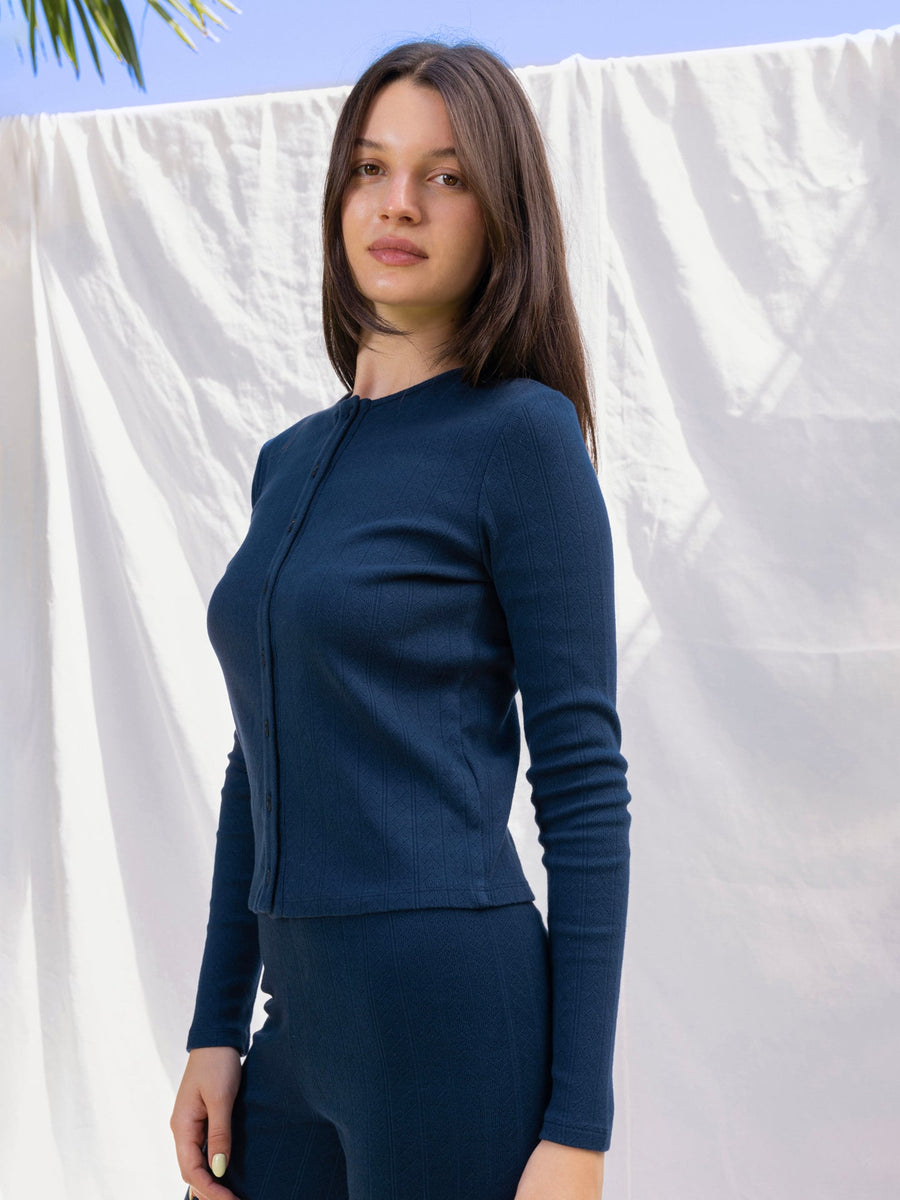 Hearts in a Row Organic Cotton Cardigan