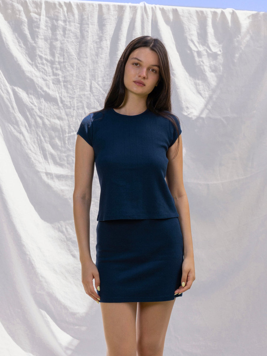 Hearts in a Row Organic Cotton Mini Skirt