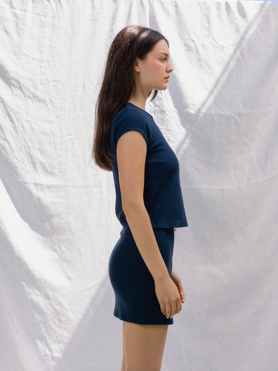 Hearts in a Row Organic Cotton Mini Skirt