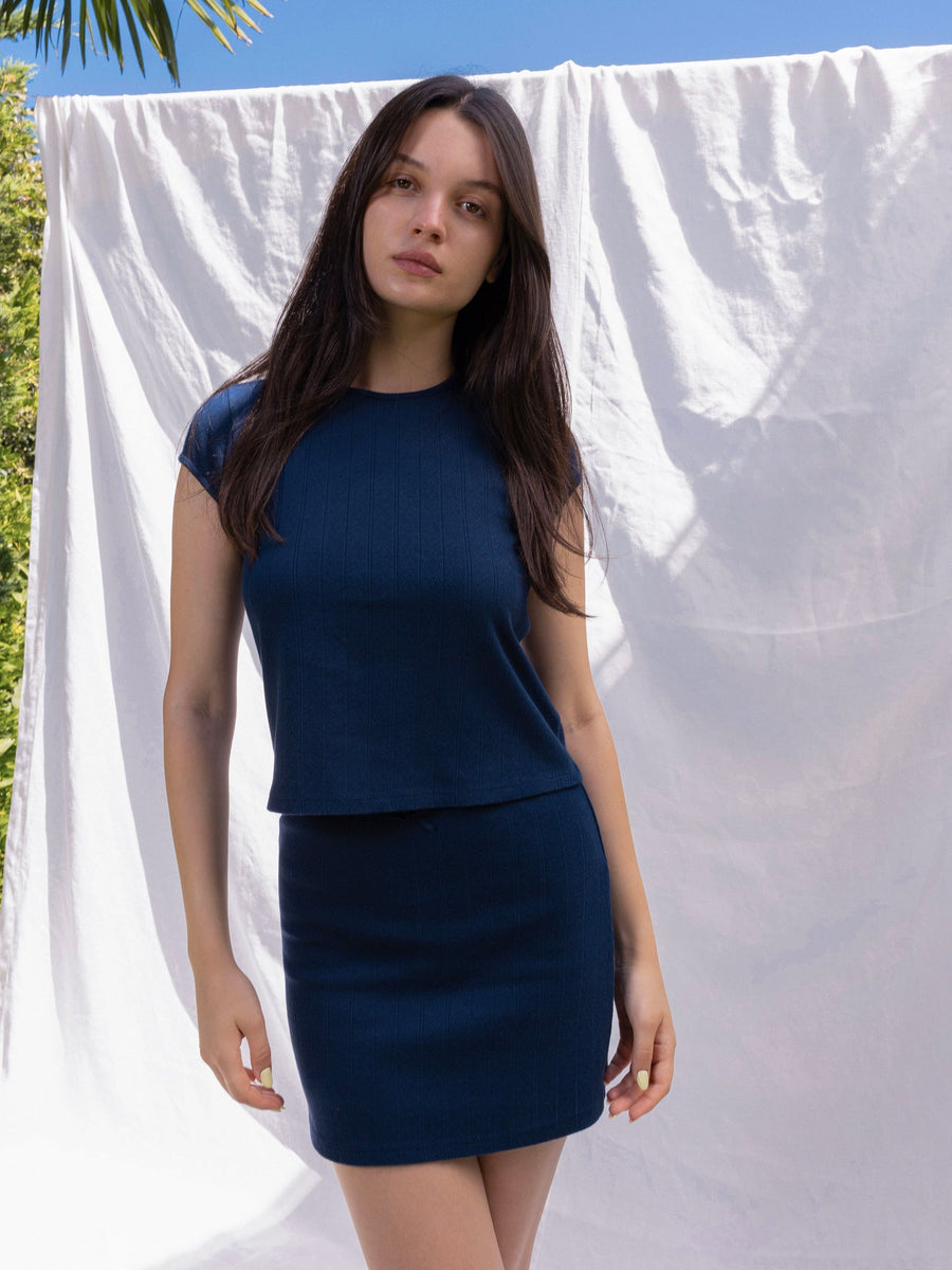 Hearts in a Row Organic Cotton Mini Skirt