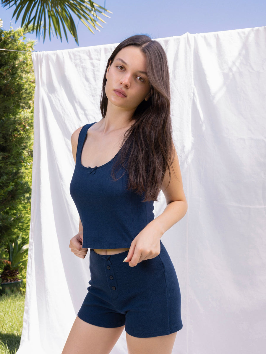 Hearts in a Row Organic Cotton Shorts