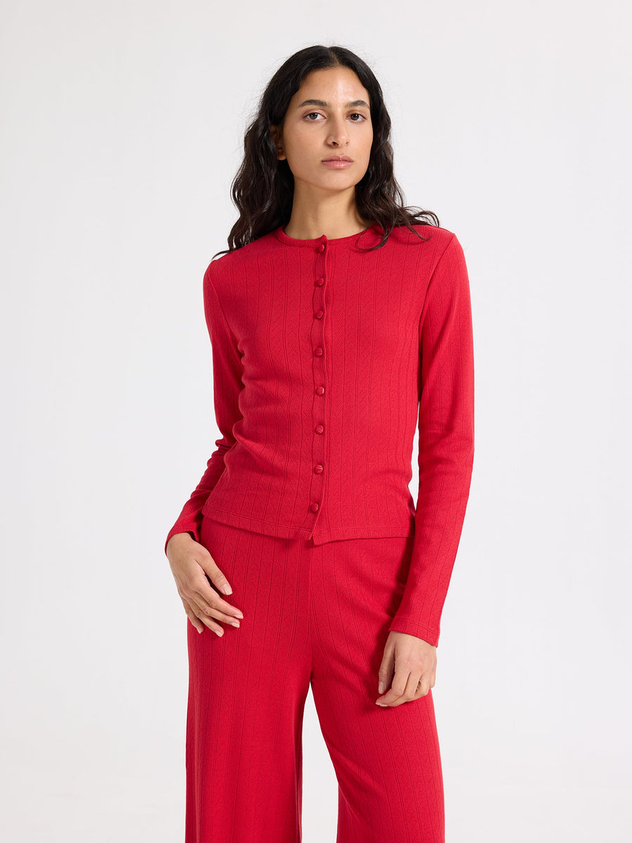 Hearts in a Row Light Cardigan