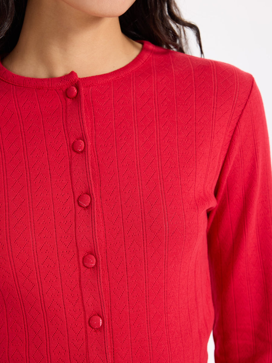 Hearts in a Row Light Cardigan