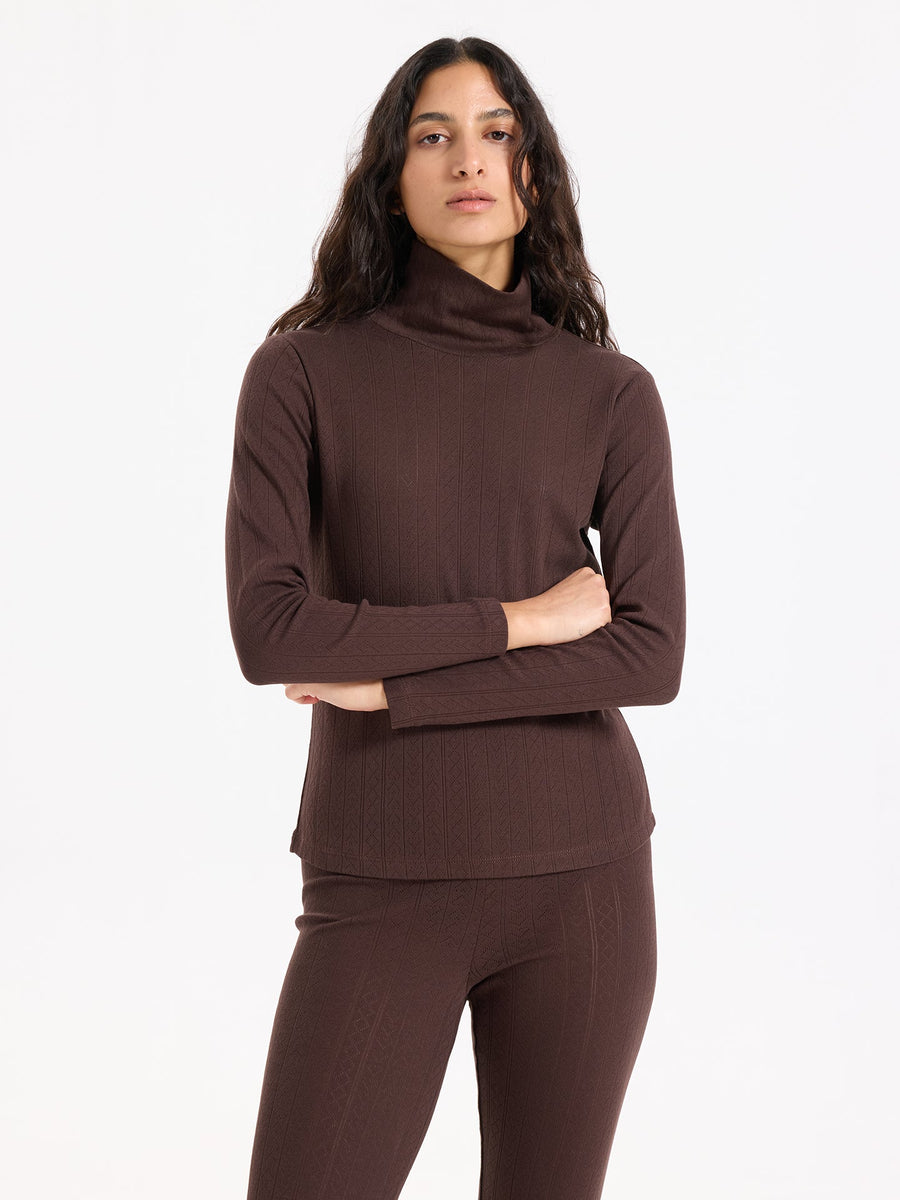 Hearts in a Row Long Sleeve Turtleneck