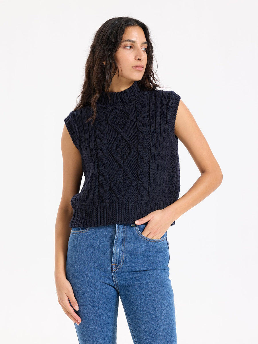 Aran Wool Vest