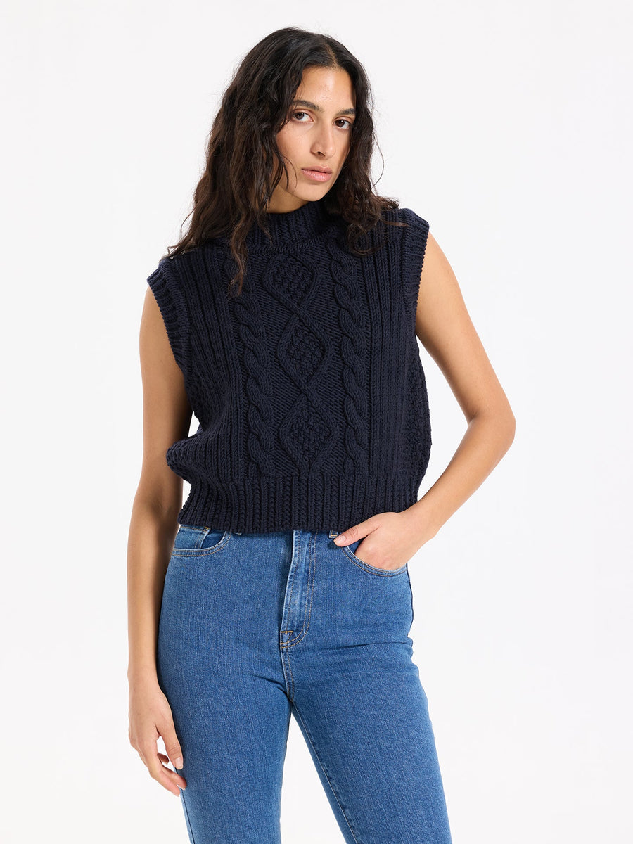Aran Wool Vest